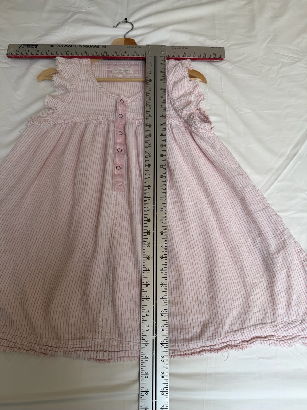 We The Free Soft Pink Striped Sleeveless Pajama Dress - Picture 5 of 6